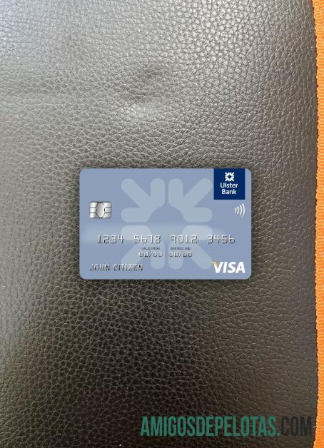 Irlanda Ulster Bank Irlanda Visa Card Photolook Front exemplo real